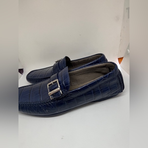 Aldo Brue Men's Navy Loafers size 40 - Picture 15 of 16